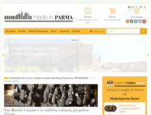 Tablet Screenshot of madeinparma.com